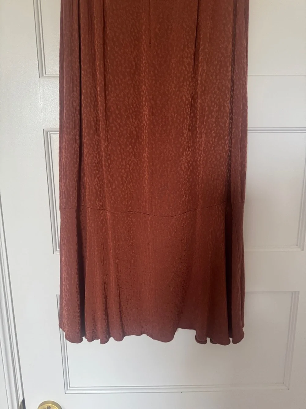 Madewell Flounce Hem Midi Skirt Cheetah Jacquard - Picture 10 of 12